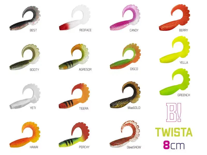Gumihal Delphin TWISTA UVs / 5db 8cm/BOOTY - Koop Vandaag