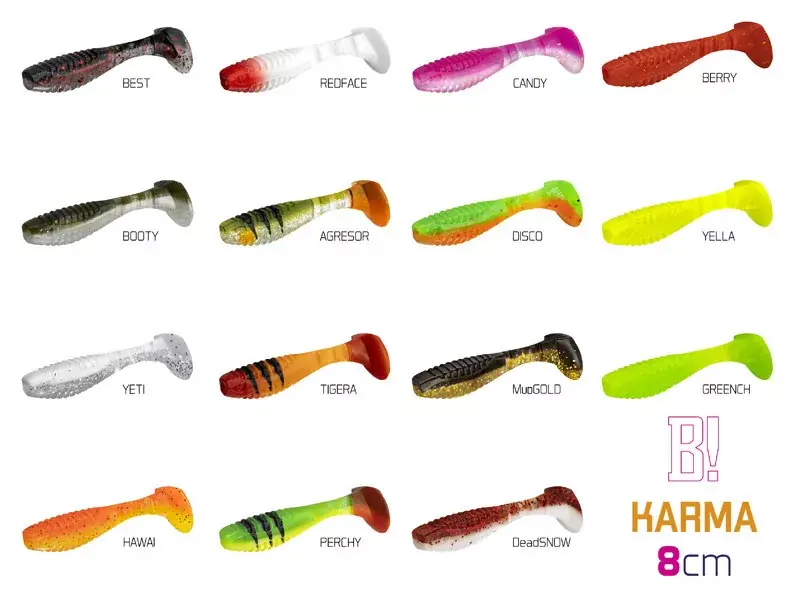 Gumihal Delphin KARMA UVs / 5db 8cm/PERCHY - Fabrieksprijs