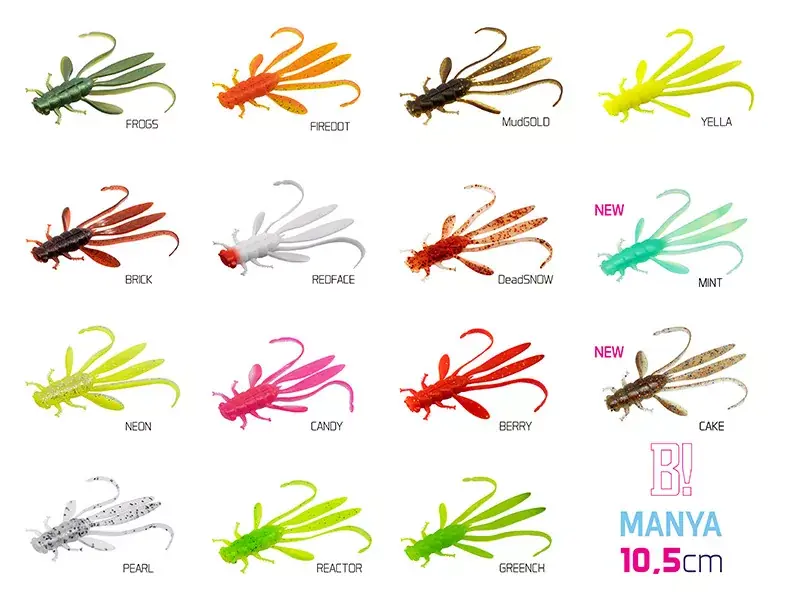 Nieuw DuoPACK BOX Nymfa Delphin MANYA UVs / 6x 5db 10.5cm/NEON -