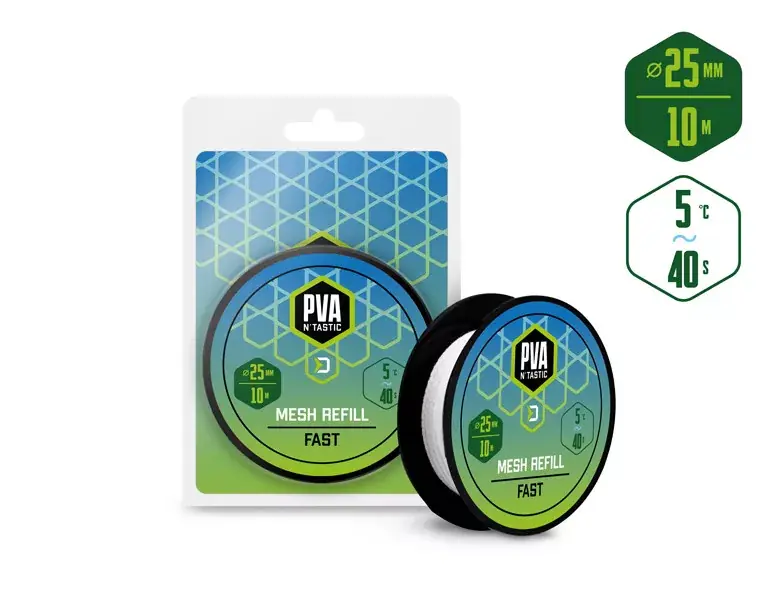 Delphin PVA n’tastic tartalék háló / 10m keskeny - 25 mm / Finale Uitverkoop