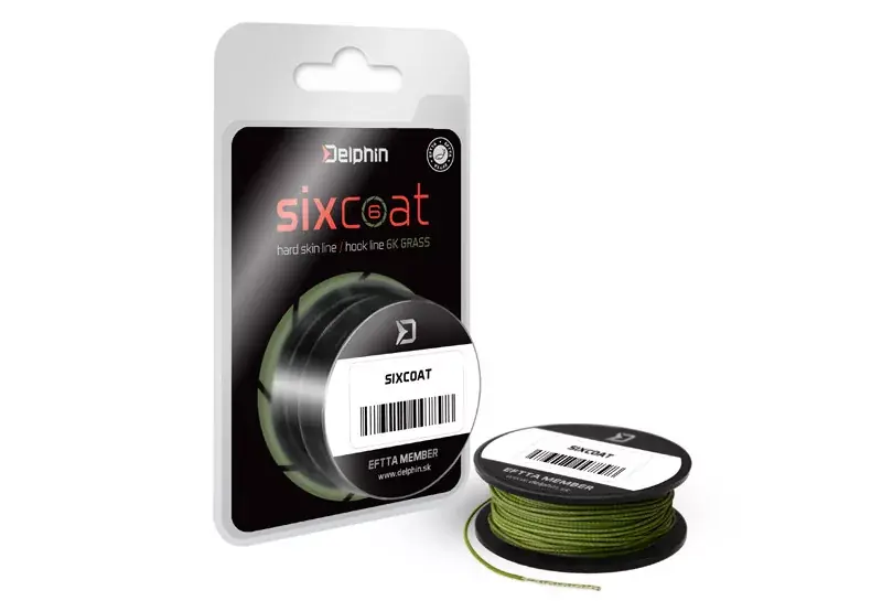 Delphin SIXCOAT Skin Line grass 25lbs 5m - Ak Speciale Aanbieding