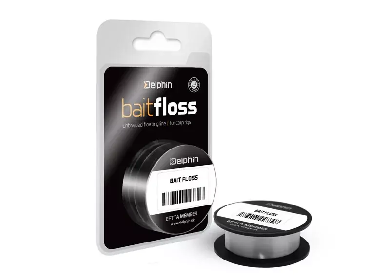 Koopje Delphin HOOK Line Bait Floss fehér 20lbs 20m