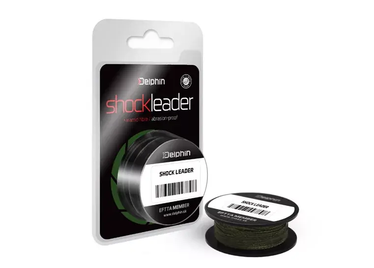 Rechtstreeks Van De Fabrikant Delphin Shock Leader zöld 0,30mm 57lbs 20m -