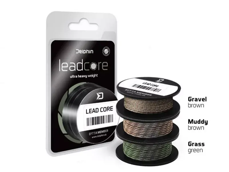 Delphin LEADCORE zöld grass 5m 45lbs 5m - Akc Dagaanbieding