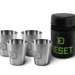 Rozsdamentes acél pohár készlet Delphin RESET 4in1 4x30ml Snelle Levering