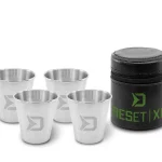 Aanbieding Delphin RESET XL 4v1 Rozsdamentes acél pálinkáspohár készlet