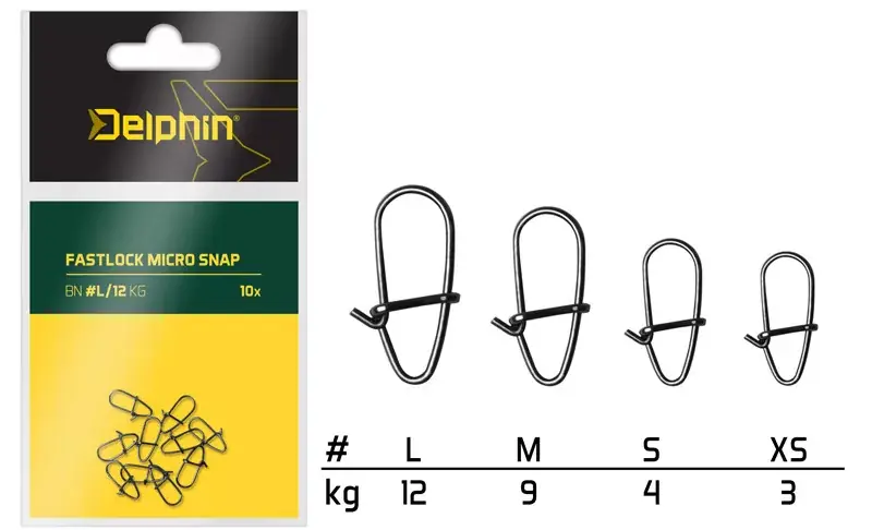 Finale Uitverkoop Fastlock micro snap /10db XS/3kg - Akcioshorg