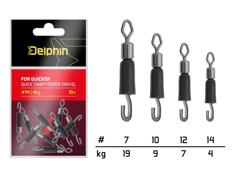 Gratis Retour Delphin FDR Quicker Csavarodás mentes gyors forgókapocs / 10