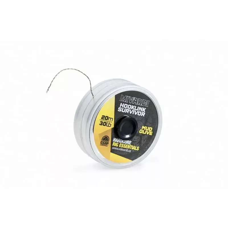 Mivardi Survivor Hooklink 20m 35lbs Kagylóálló Előkezsinór - Uitverkoop