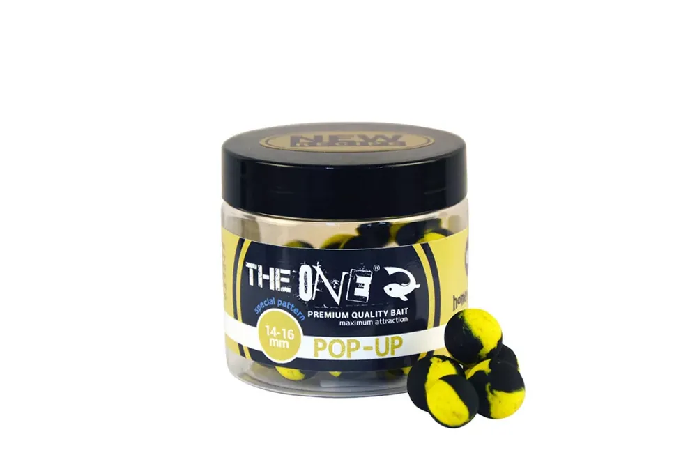 Gratis Retour THE ONE POP UP HONEY&HALIBUT 14-16 MM BLACK - YELLOW - Bruta