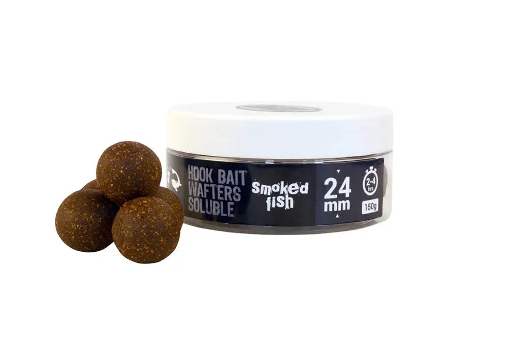 Korting THE ONE HOOK BAIT WAFTERS SOLUBLE BLACK 24MM -