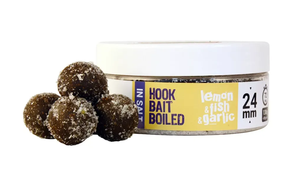 THE BIG ONE HOOK BAIT IN SALT LEMON&FISH&GARLIC 24MM - Bruta Uitverkoop