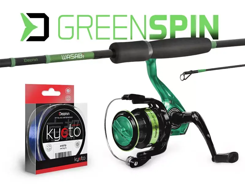 Populair Delphin GreenSPIN Pergető szett 240cm/30g + 3T + 0,234mm -