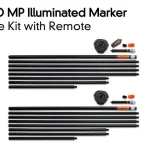 Merkproduct Fox Halo Illuminated Marker Pole – 2 Pole Kit Including Remo