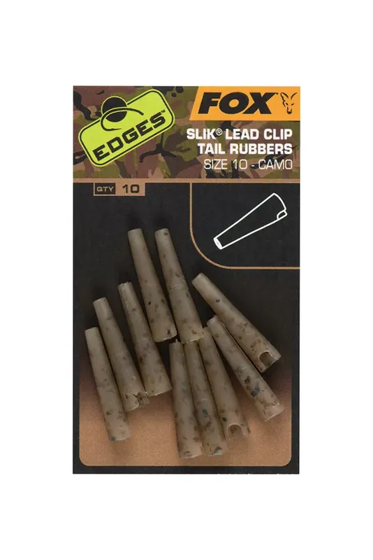 Fox EDGES™ Camo Slik Lead Clip Tail Rubber (Size 10)-Edges C Laatste Versie
