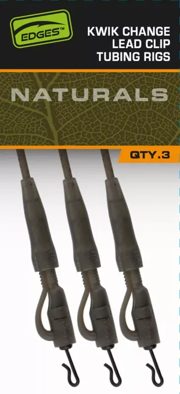 Fox EDGES™ Naturals Kwik Change Lead Clip Tubing Setup-Edges Uitverkoop