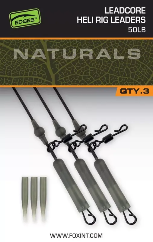 Seizoensaanbieding Fox EDGES™ Naturals Leadcore Heli Rig Leaders-Naturals Leadc