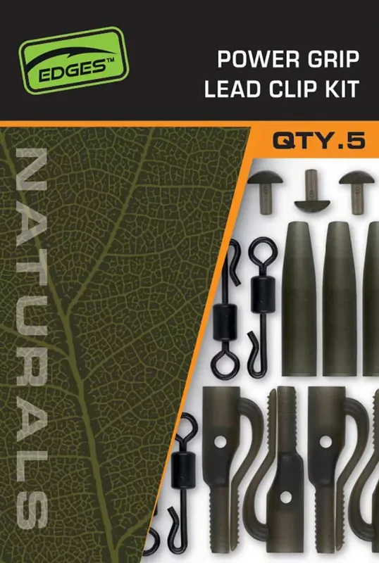 Fox EDGES™ Naturals Power Grip Lead Clip Kit-Edges Naturals Hete Deal