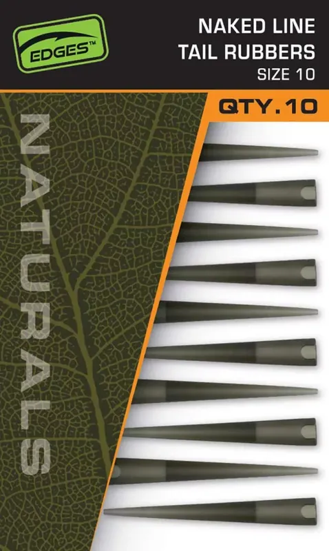 Fox EDGES™ Naturals Naked Line Tail Rubbers - Size 10-Natura Goedkoop