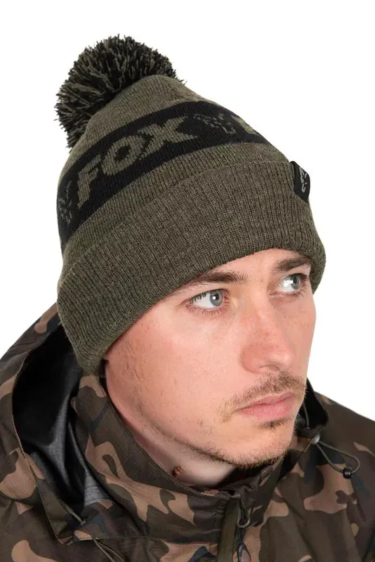 Fox Collection Bobble - Green & Black-Fox Collection Bobbles Speciale Aanbieding