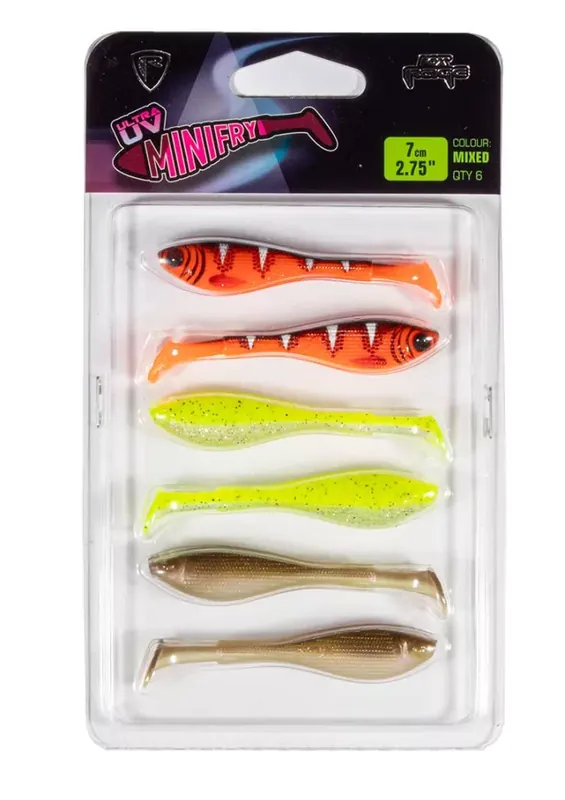 Fox Rage Mini Fry Mixed Colour Lure Pack - Akci Betaalbaar