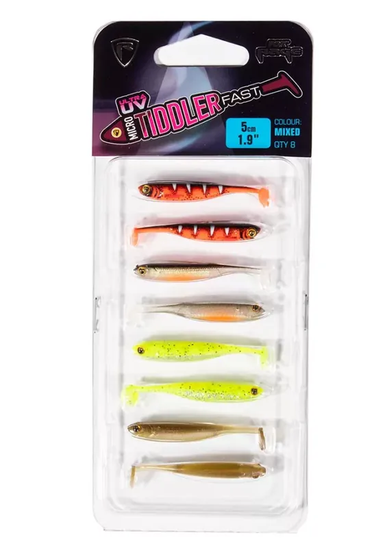 Fox Rage Micro Tiddler Fast Mixed Colour Lure Pack - Brutalf Favoriet