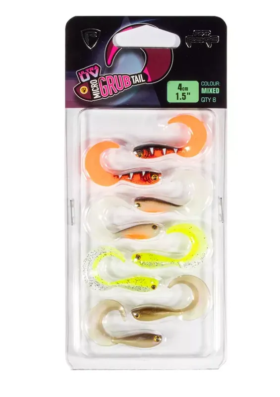 Fox Rage Micro Grub Mixed Colour Lure Pack - Ak Express Levering