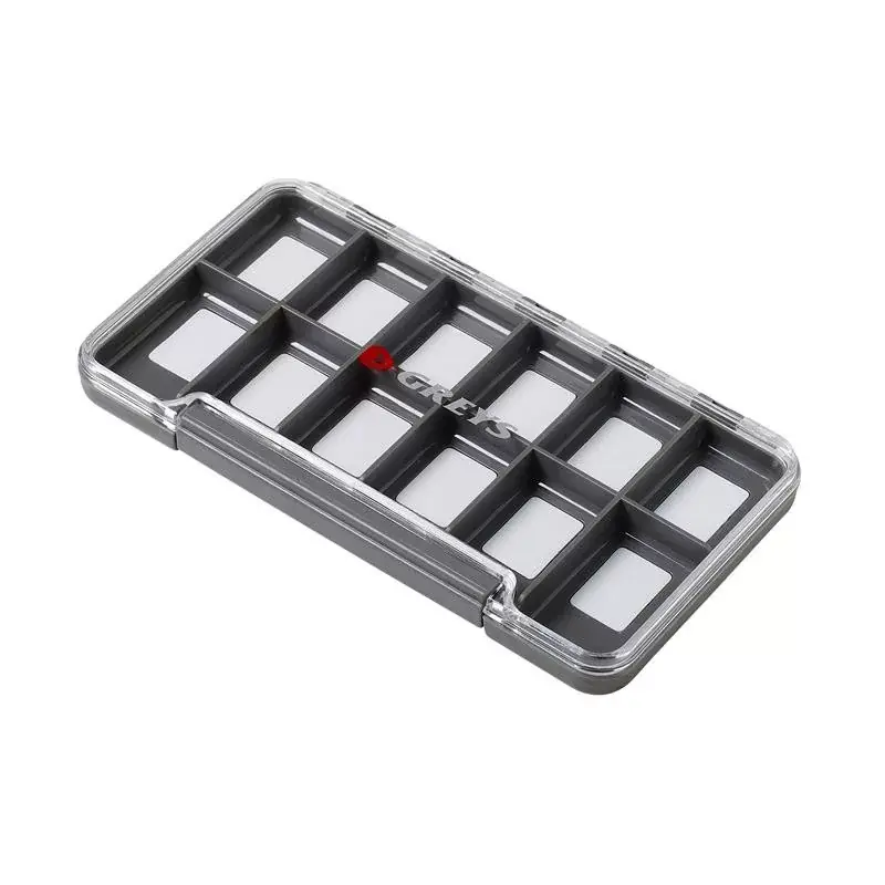 Greys SLIM WATERP. FLY BOX 12 COMPARTMENTS - Ak Hoge Kwaliteit