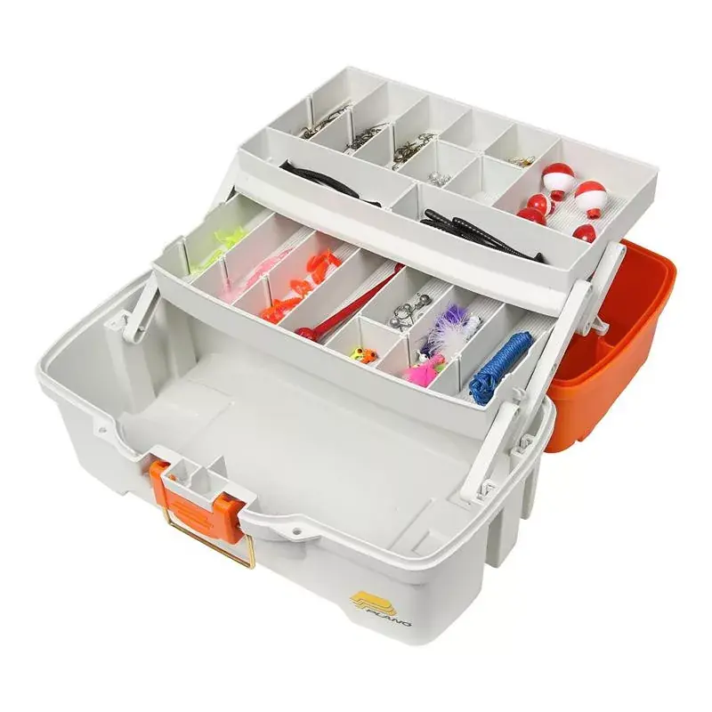 Populair Plano 620210 LETS FISH 150 PC KIT ORG/OFF WHT -