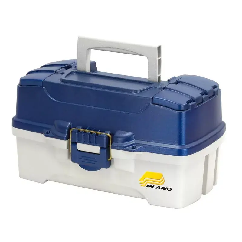 Beste Prijs Plano 620206 2 TRAY BOX MTL BLUE /OFF WHITE - A