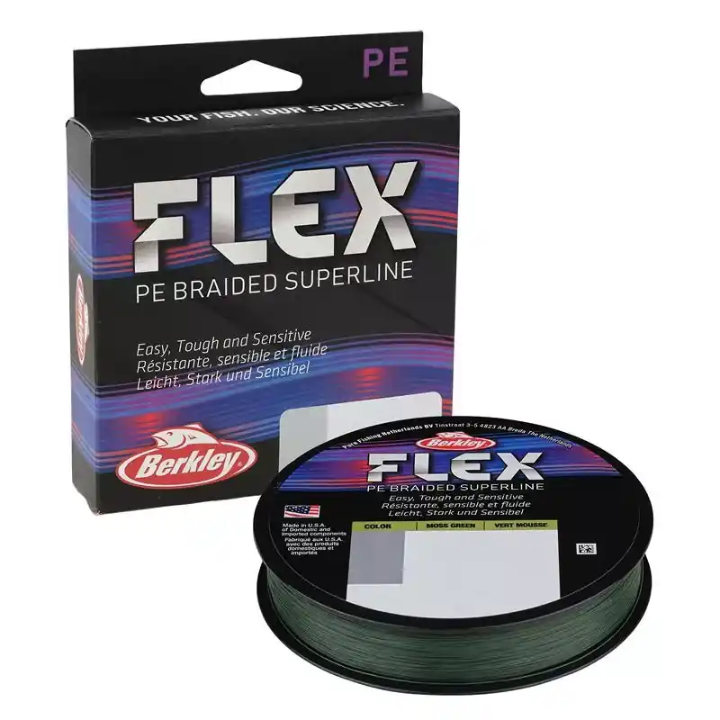 Berkley Flex Braid; 275m 300yd, 0,33mm, 23,1kg 51lb , Mo Beste Prijs