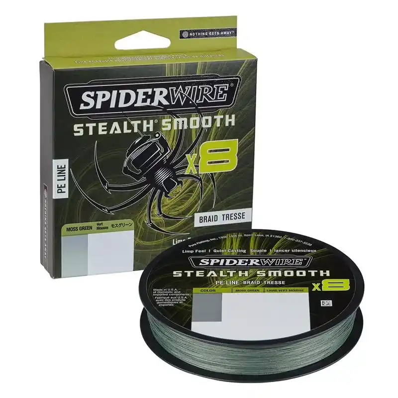 Laatste Versie SpiderWire 150m 164yd, 0,13mm, 11,2kg 24lb , Moss Green