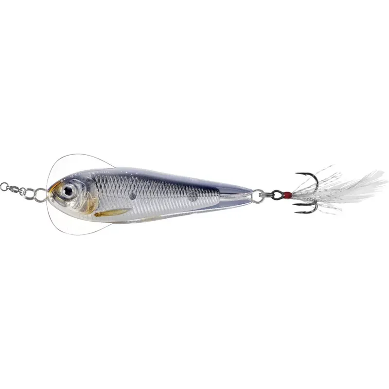 LIVETARGET FLUTTER SHAD JIGGING SPOON SILVER/BLACK 50 MM 11 Koop Online