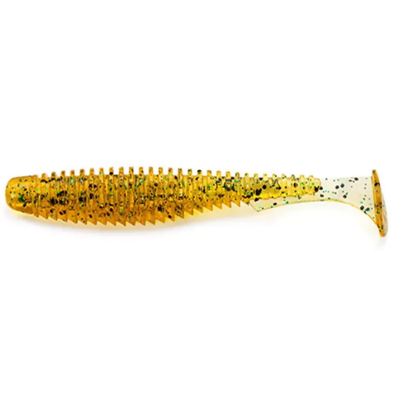 Nieuw FISHUP_U-SHAD 4" (8PCS.), 036 - CARAMEL/GREEN & BLACK