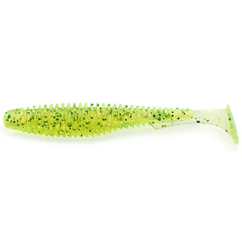 FISHUP_U-SHAD 4" (8PCS.), 026 - FLO CHARTREUSE/GREEN - Weekendaanbieding