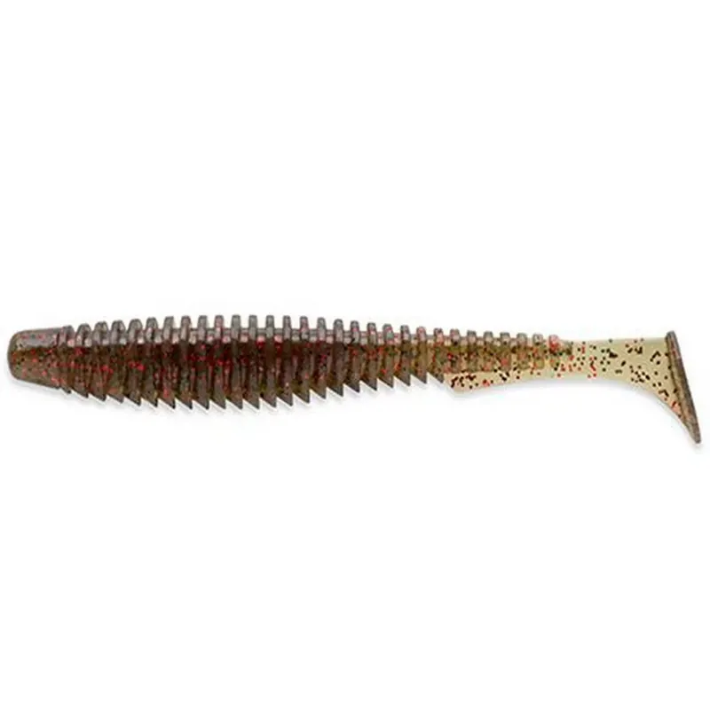 FISHUP_U-SHAD 4" (8PCS.), 045 - GREEN PUMPKIN/RED & BL Shop Nu