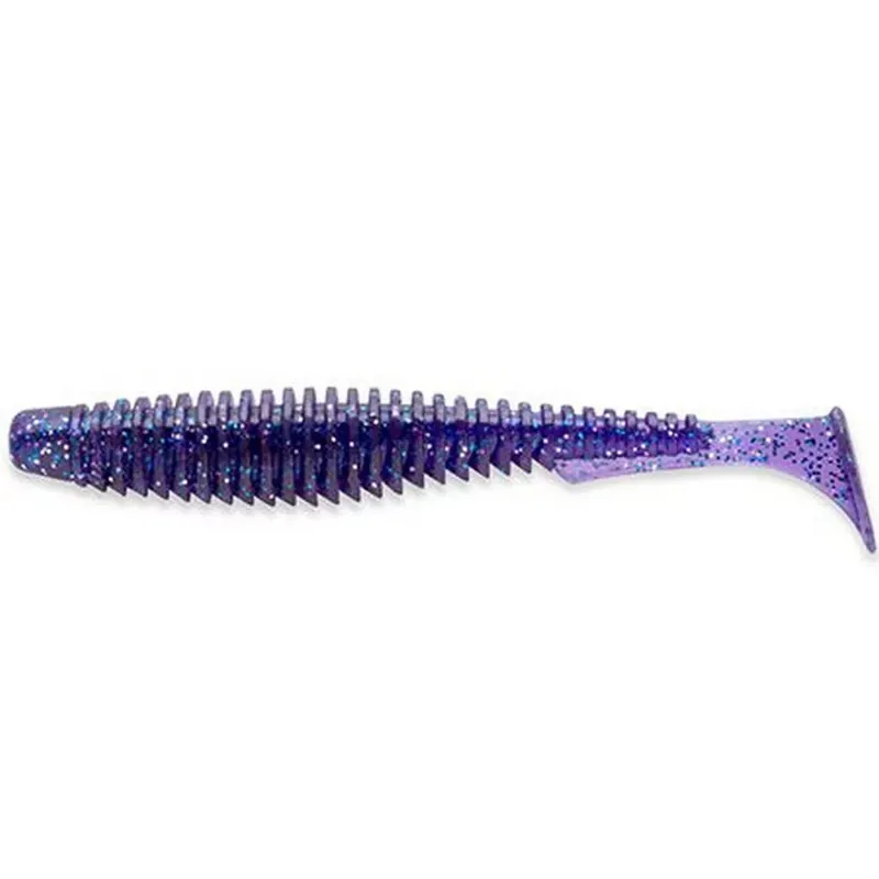 FISHUP_U-SHAD 4" (8PCS.), 060 - DARK VIOLET/PEACOCK & Gereduceerde Prijs