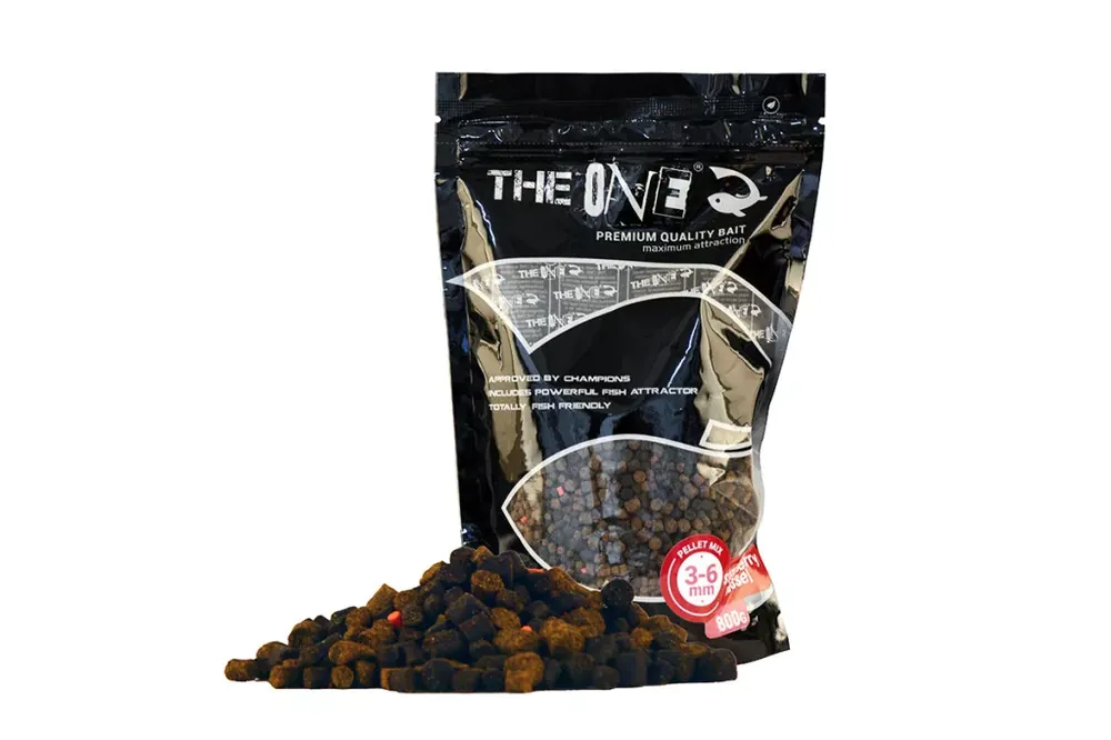 THE ONE PELLET MIX STRAWBERRY&MUSSEL 3-6 MM - A Meest Verkocht