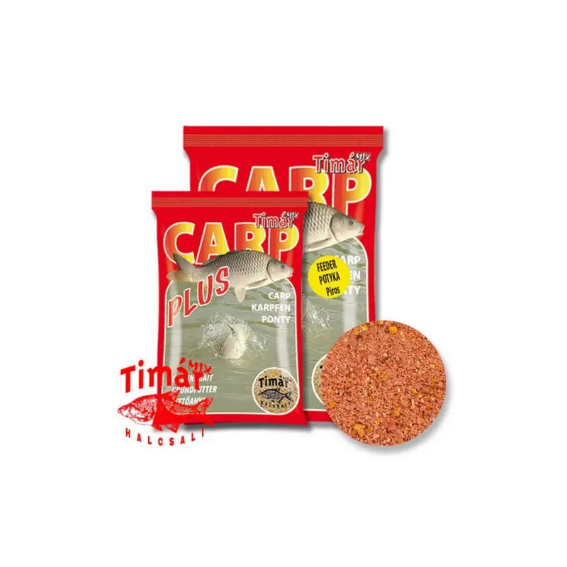 TIMÁR MIX CARP PLUS FEEDER POTYKA PIROS 1KG - A Aanbieding