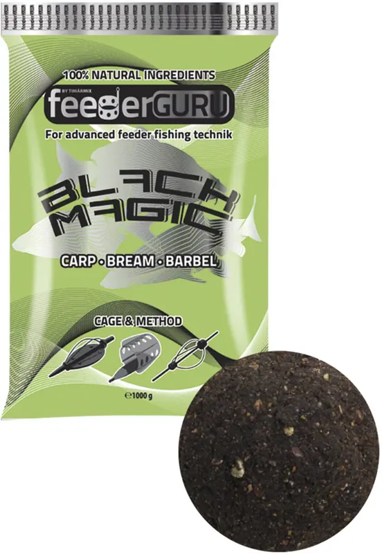TIMÁR MIX FEEDER GURU BLACK MAGIC 1KG - Akciosh Koop Online