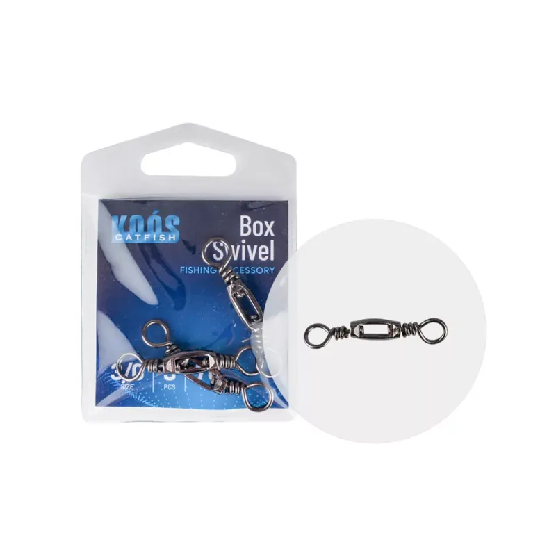 Lage Kosten KOOS BRASS BOX SWIVEL EXTRA HARCSÁS FORGÓ 3/0 3DB/CSOMAG - B