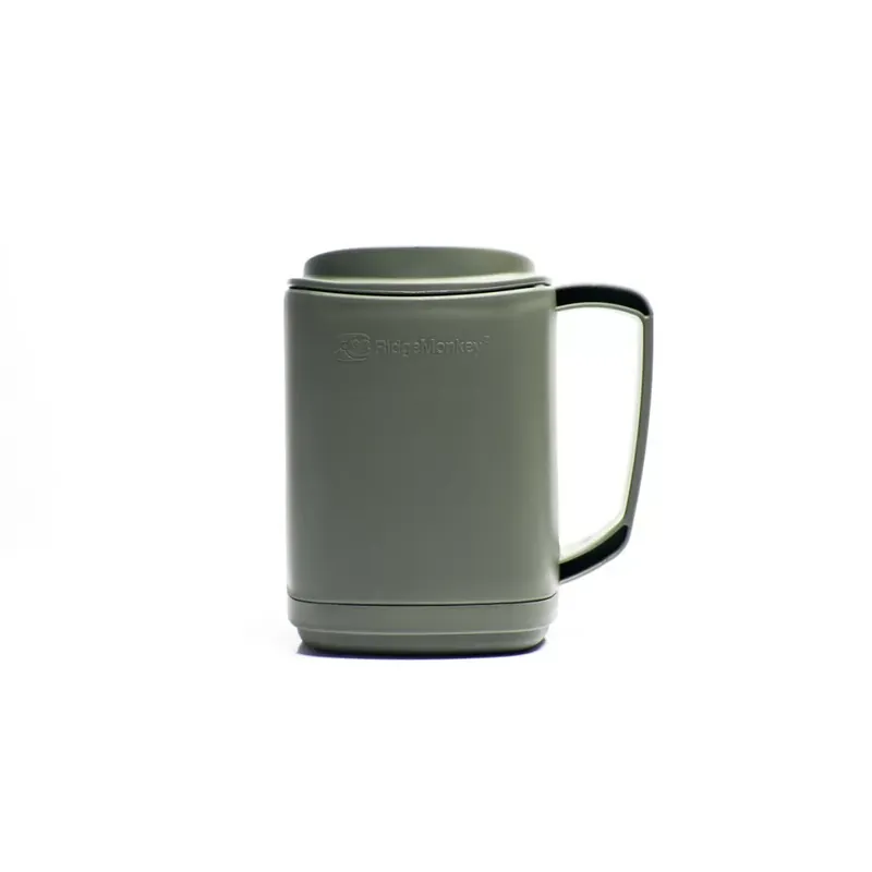RIDGEMONKEY THERMO MUG DUPLAFALU BÖGRE - GUNMETAL GREEN - Br Fabrieksprijs