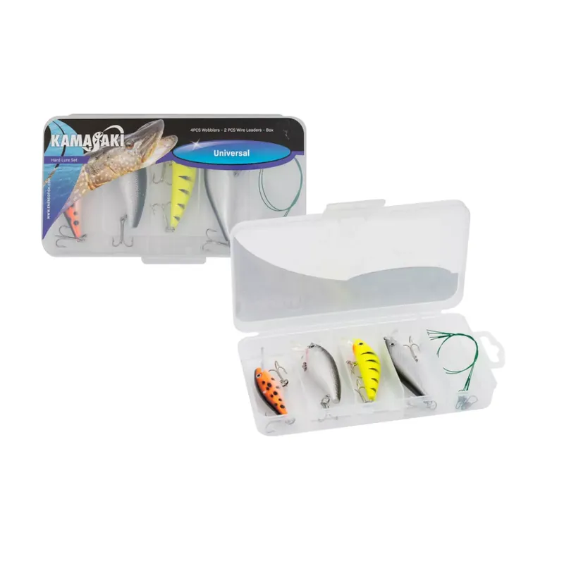 Kamasaki UNIVERSAL WOBBLER SZETT(4WOBBLER+2DRÓTELŐKE+DOBOZ) Must-Have