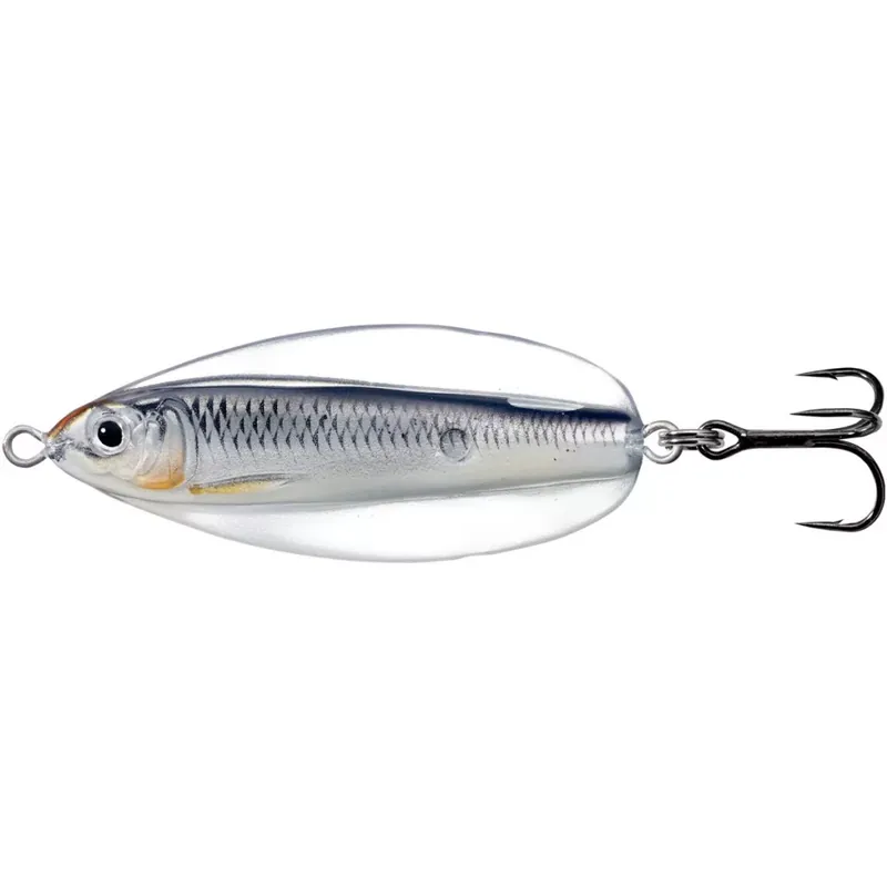 LIVETARGET ERRATIC SHINER SPOON GLOW/BLACK 70 MM 21 G - Brut Populair