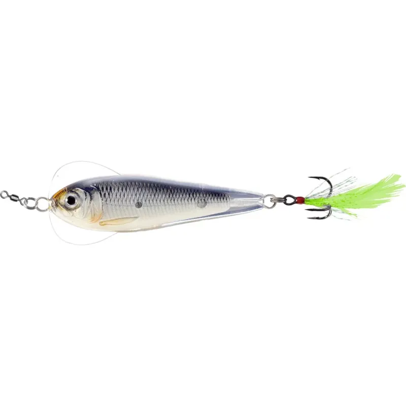 Hete Deal LIVETARGET FLUTTER SHAD JIGGING SPOON GLOW/BLACK 55 MM 14 G