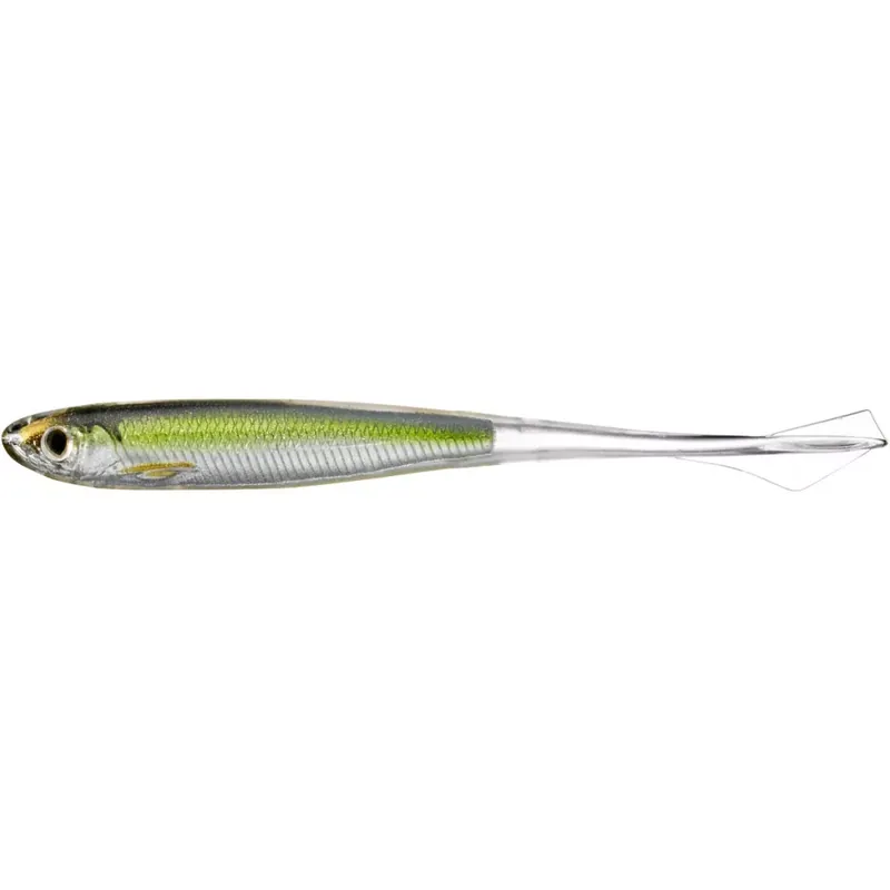 Rechtstreeks Van De Fabrikant LIVETARGET GHOST TAIL MINNOW DROPSHOT BAIT SILVER/GREEN 95 M