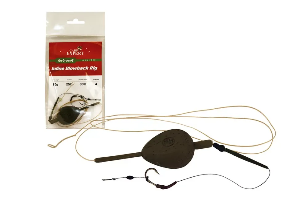 CARP EXPERT LEADFREE GO GREEN INLINE BLOW -BACK RIG 80G - Br Fabrieksprijs