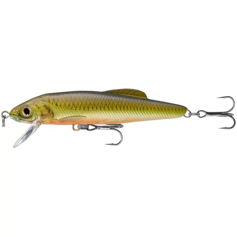LIVETARGET MINNOW FINESSE JERKBAIT GOLD/PERCH 60 MM 11G - Br Speciale Aanbieding