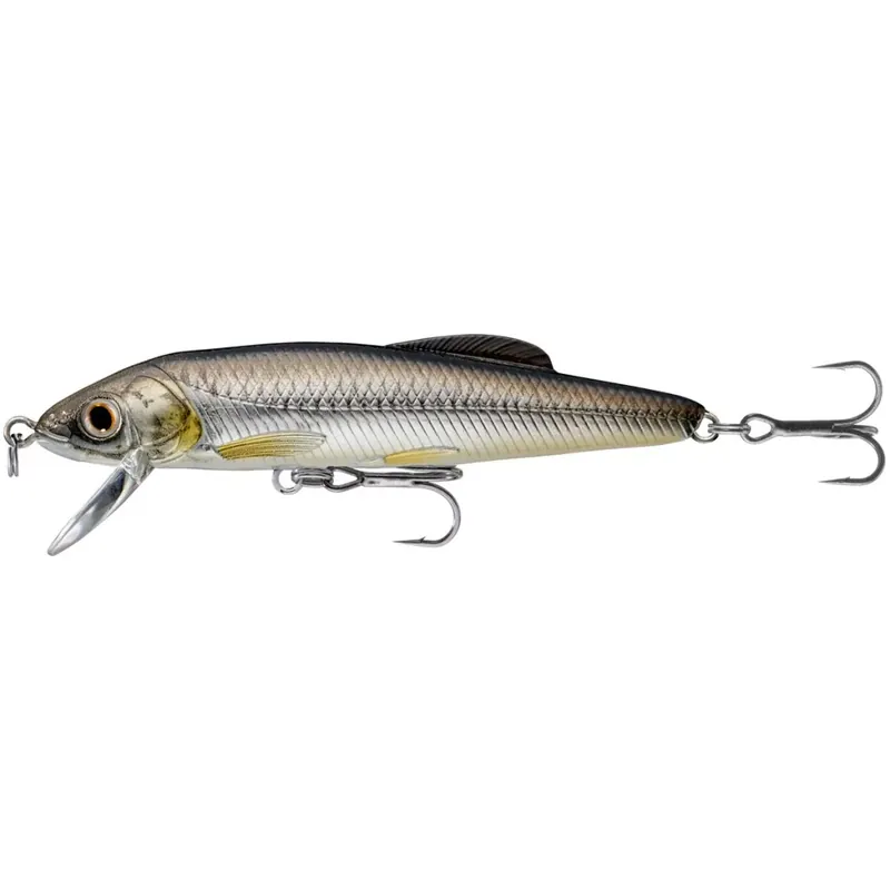 Merkproduct LIVETARGET MINNOW FINESSE JERKBAIT SILVER/BLACK 75 MM 7 G -