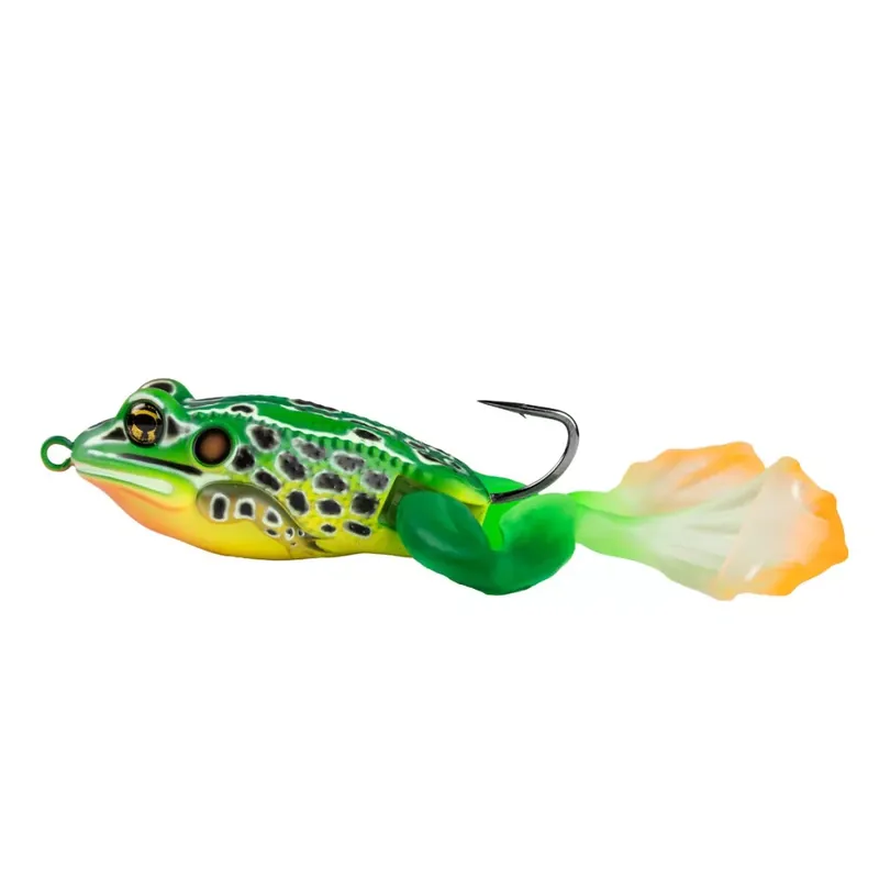 Snelle Levering LIVETARGET THE ULTIMATE FROG STRIDE BAIT EMERALD / RED 50 MM